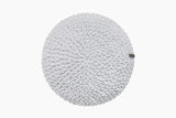 Crochet Round Cushion | LIGHT GREY