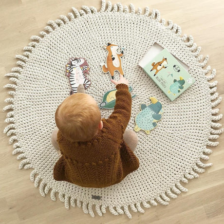 Crochet Rug SUN | OATMEAL