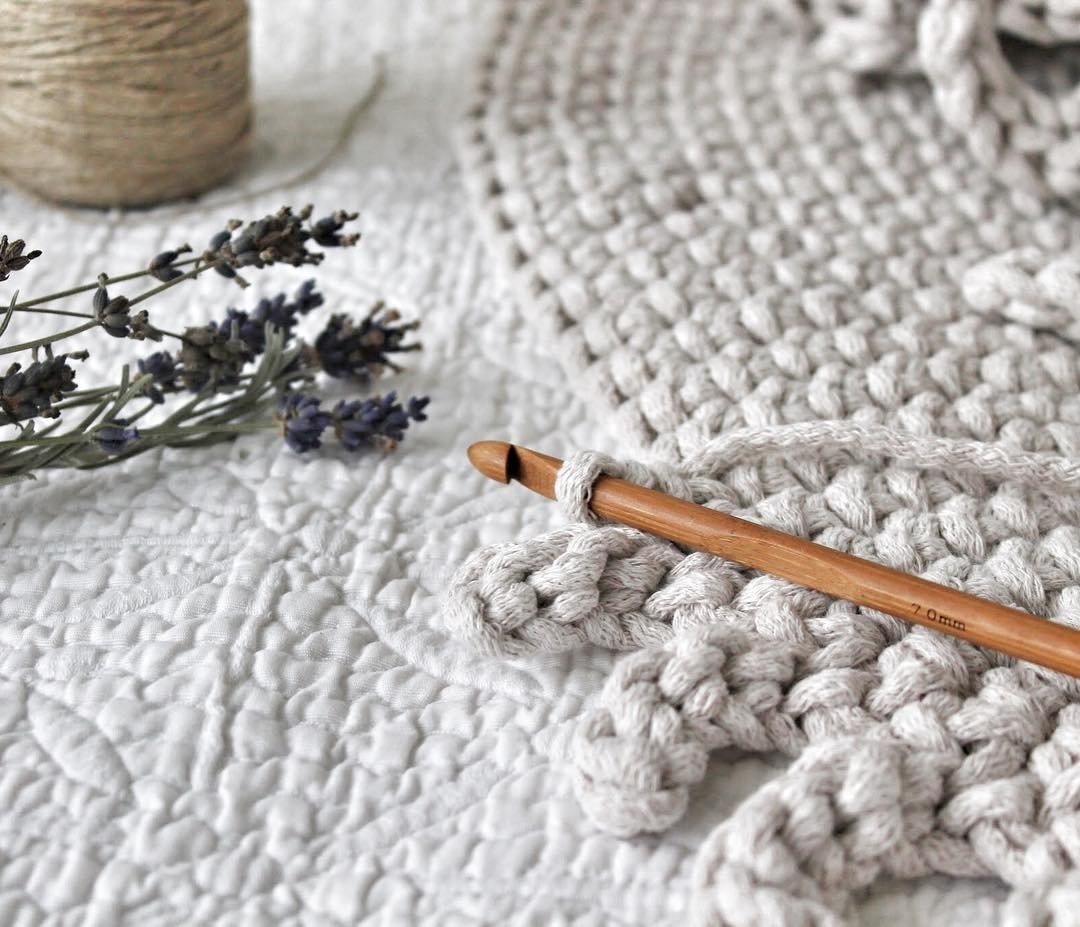 Crochet Rug SUN | OATMEAL