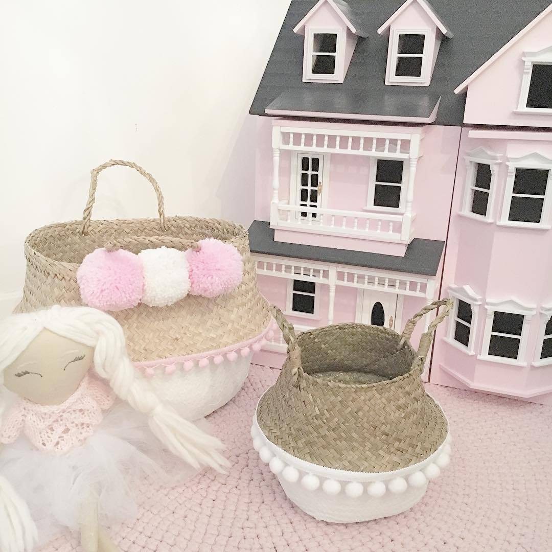 Crochet Rug MOON | PALE PINK