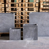 Cubrosa | Onyx Dusk – 40cm Large Concrete Square Planter – 38L Block Plant Pot