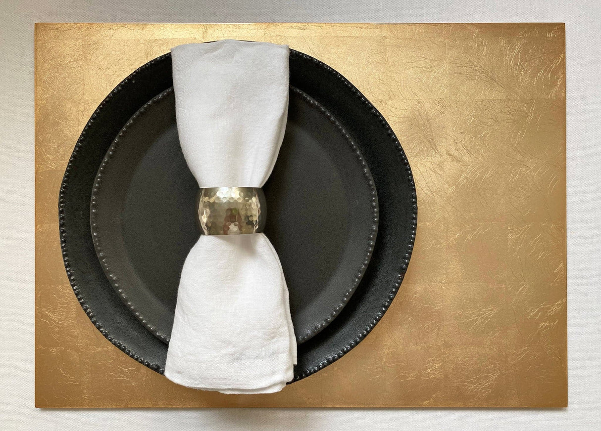 Silver Leaf Grand Placemat - Gold