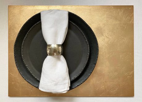 Silver Leaf Grand Placemat - Gold