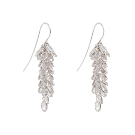 Silver Midi Crystal Drops