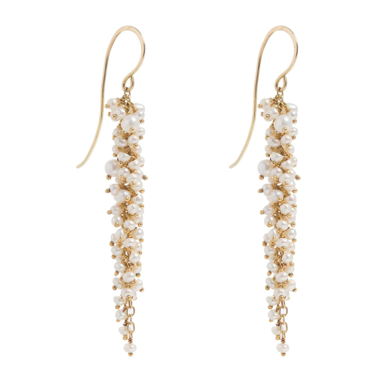 Delicate Gold Pearl Drops