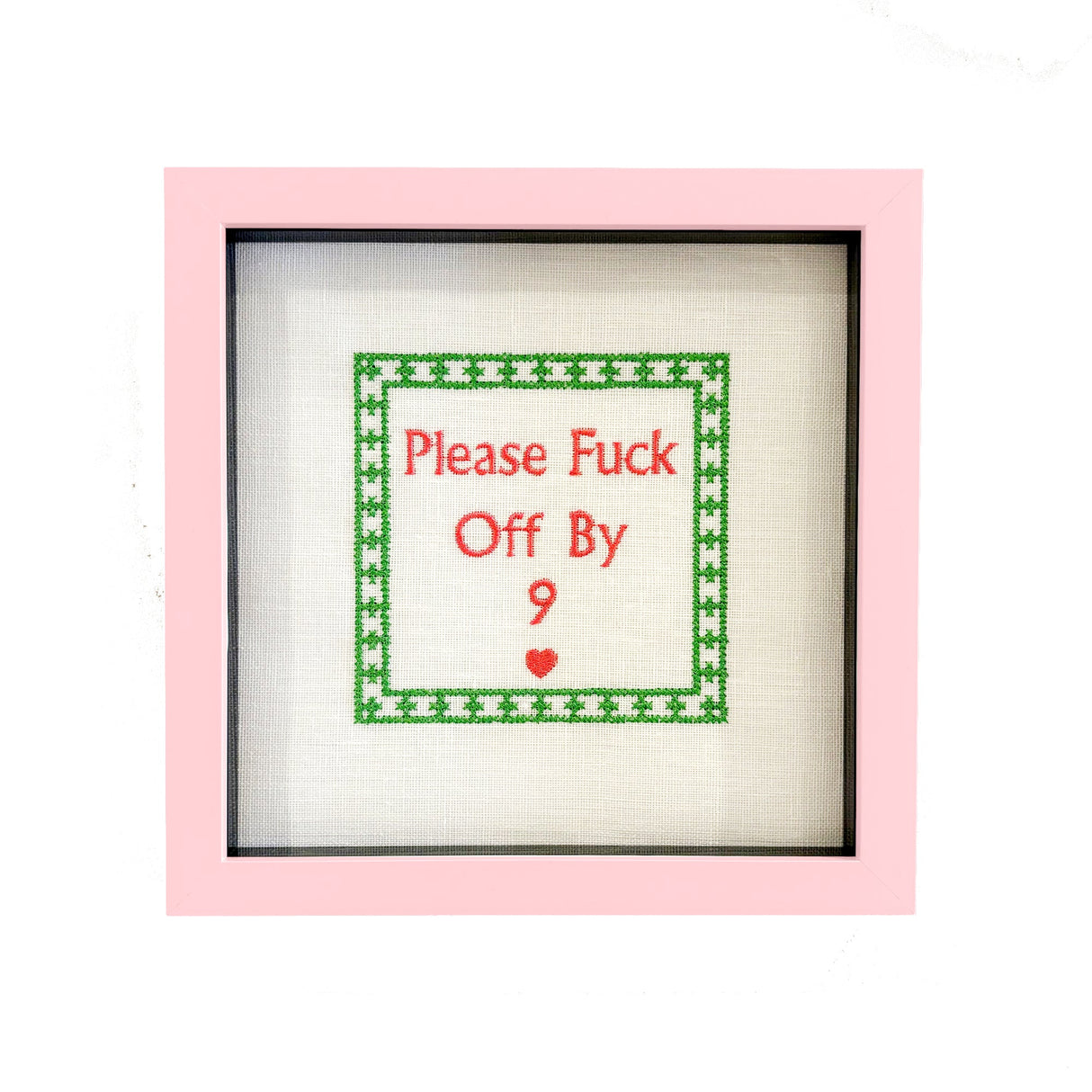 Embroidered Please Fuck Off by Nine Artwork