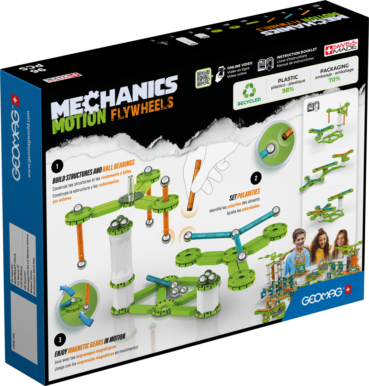 Geomag Mechanics Motion Flywheels 96 Pieces