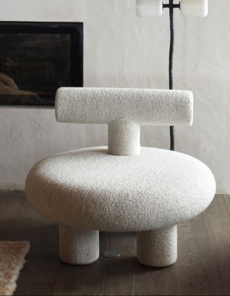 T Shapte Sheep Armchair, Cashmere wool