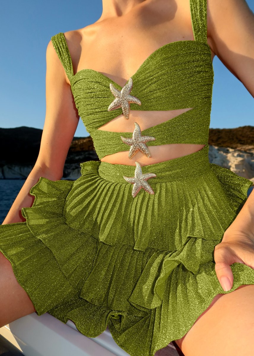 Devin Short Mermaid - Olive Green