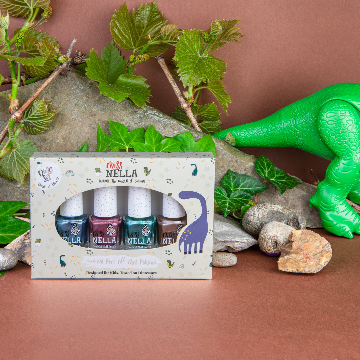 Dino Collection 4-Pack Kids' Nail Polish Set