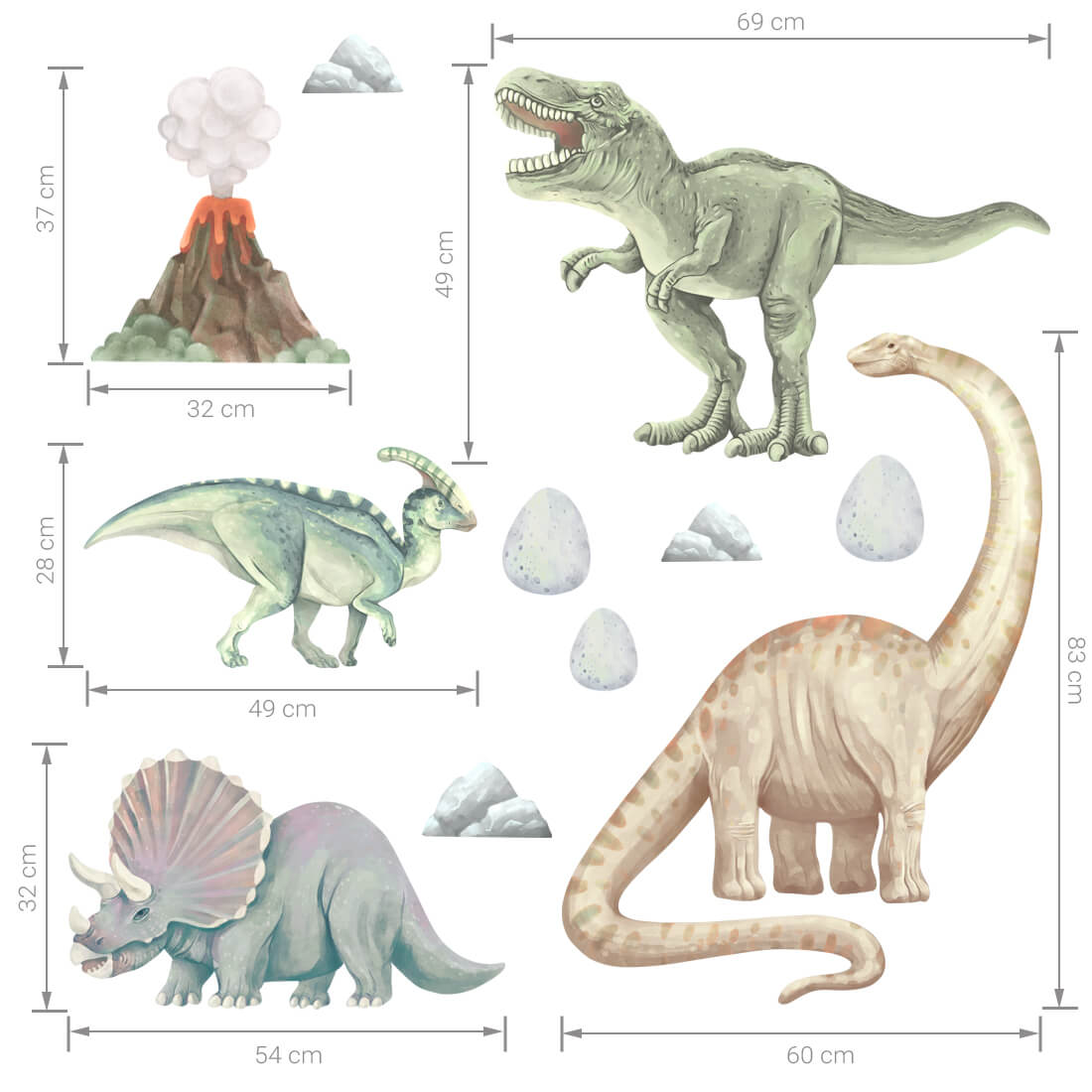 Wall Sticker | Dinosaurs I