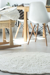 Crochet Doily Rug | IVORY
