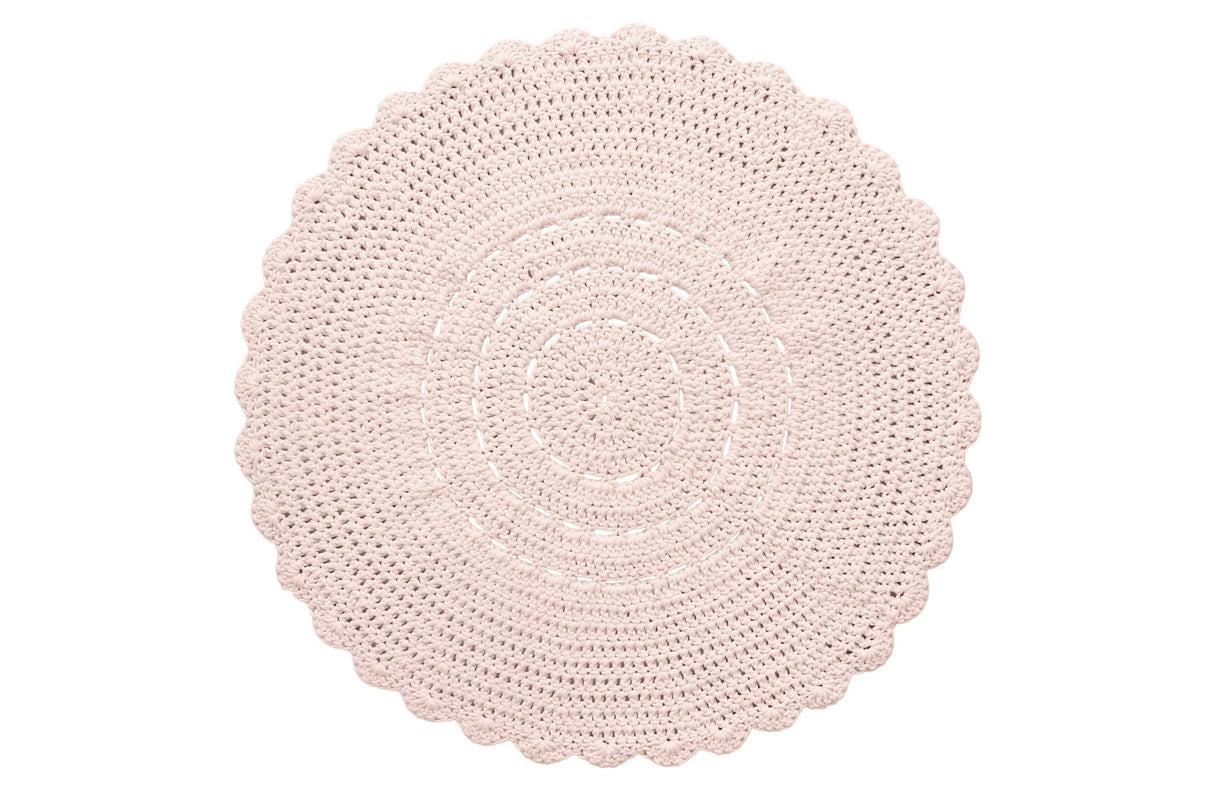 Crochet Doily Rug | PALE PINK