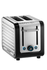 Architect 2 Slot Black & Brushed Stainless Steel Toaster