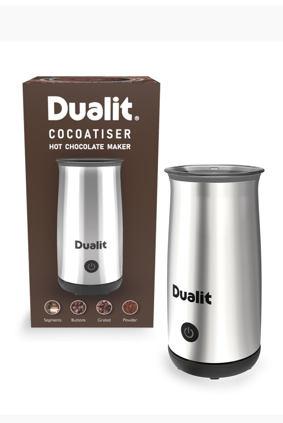 Cocoatiser Hot Chocolate Maker - Chrome