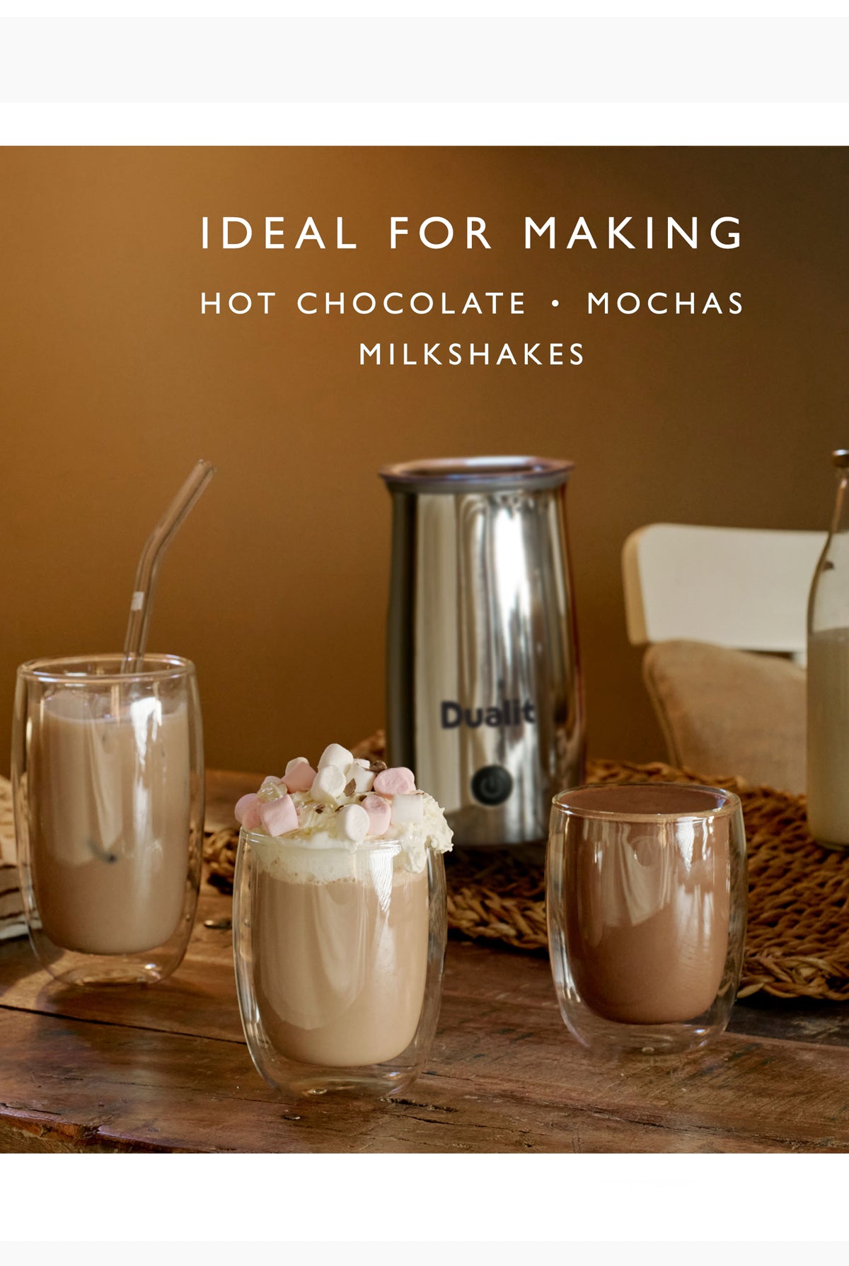 Cocoatiser Hot Chocolate Maker - Chrome