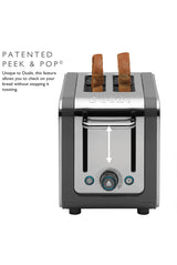 Architect 2 Slot Grey & Stainless Steel Toaster