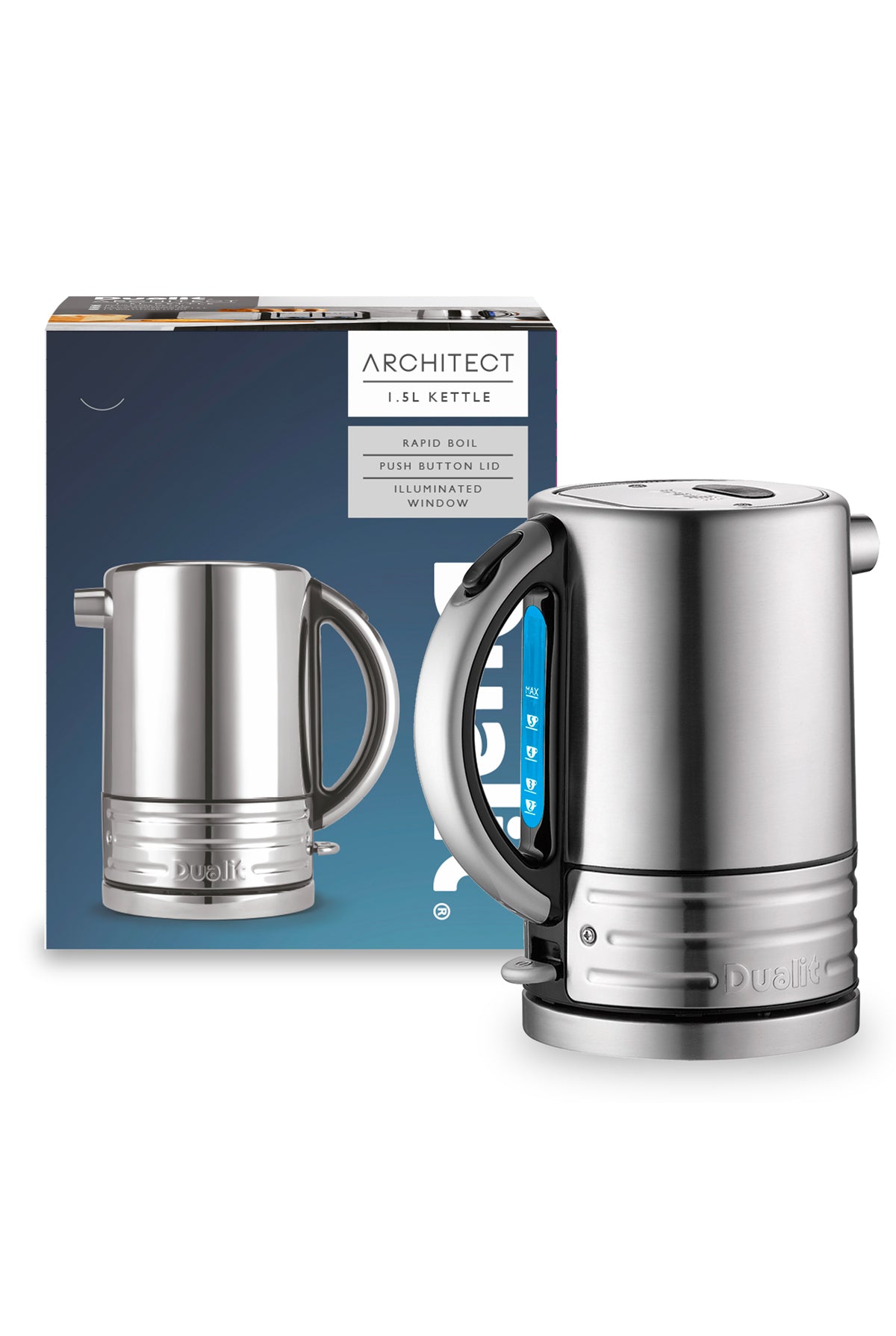 Architect Kettle -  Black and Stainless Steel