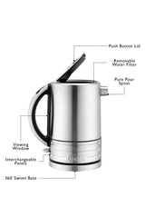 Architect Kettle -  Black and Stainless Steel