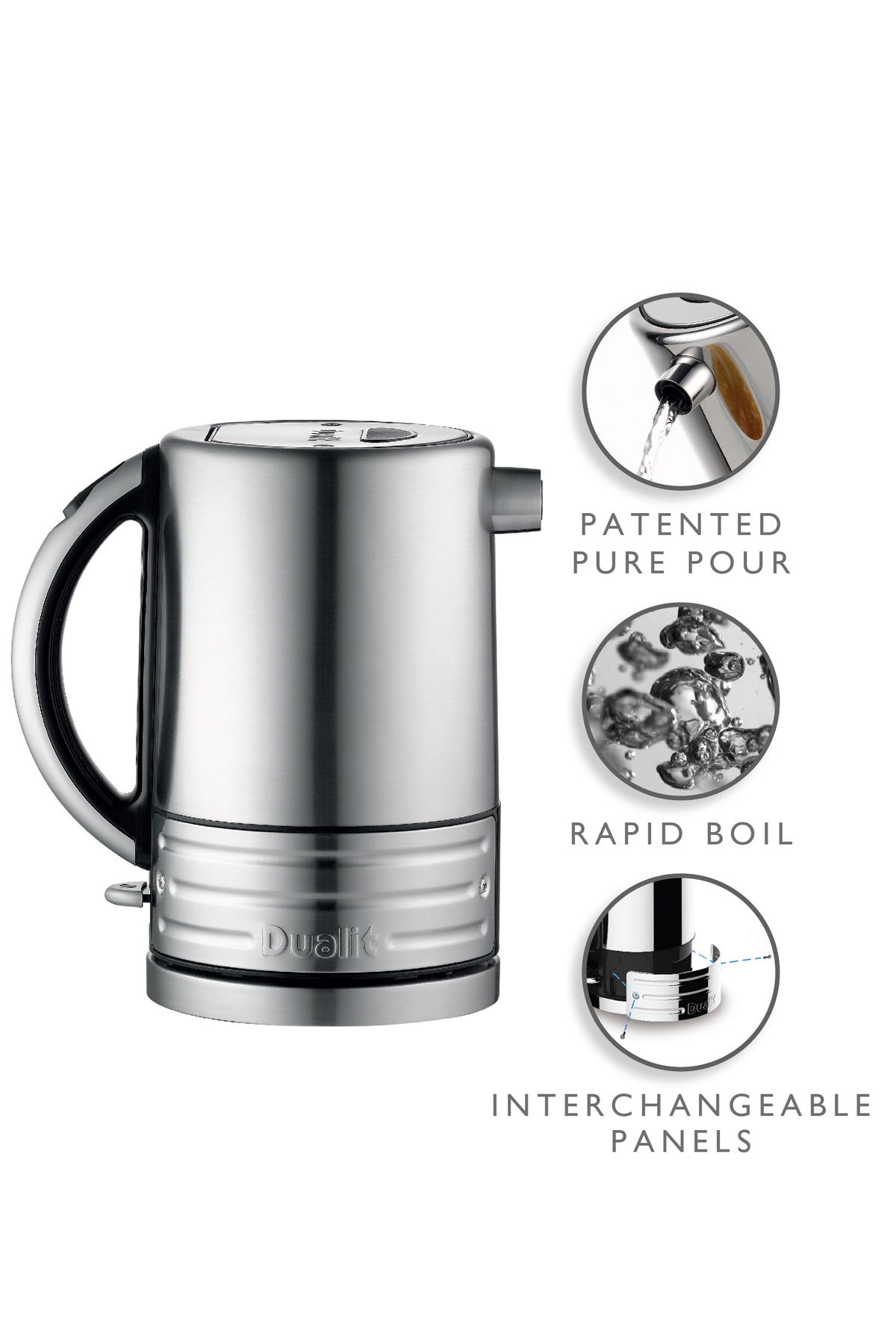 Architect Kettle -  Black and Stainless Steel