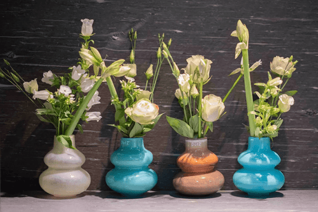 VASE SKRZYSZOW S- H16 D14 cm - SMOKE