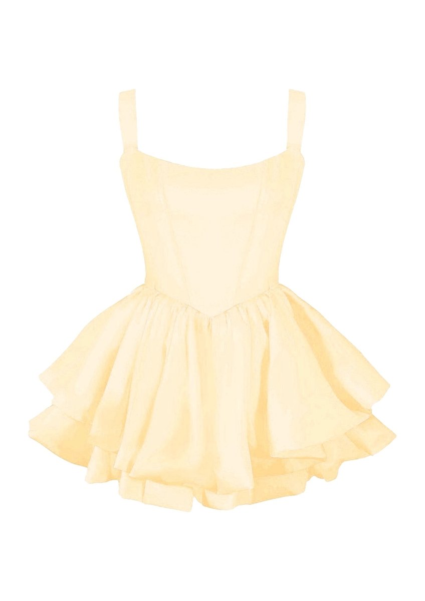 Este Dress - Butter Yellow