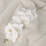 Faux White Orchid Single Stem Floral