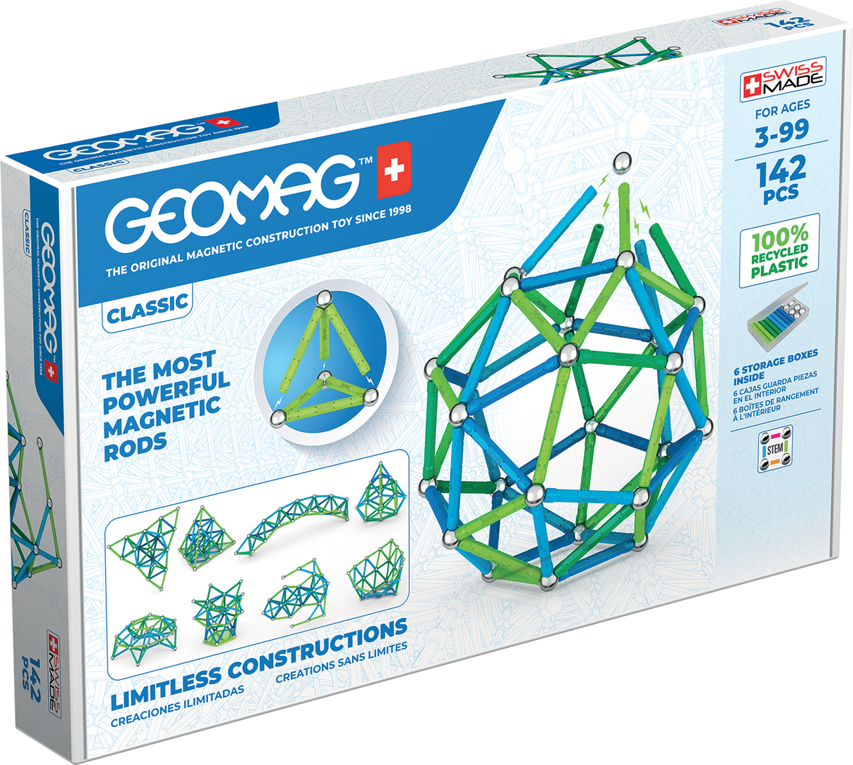 Geomag Classic 142 Pieces Set
