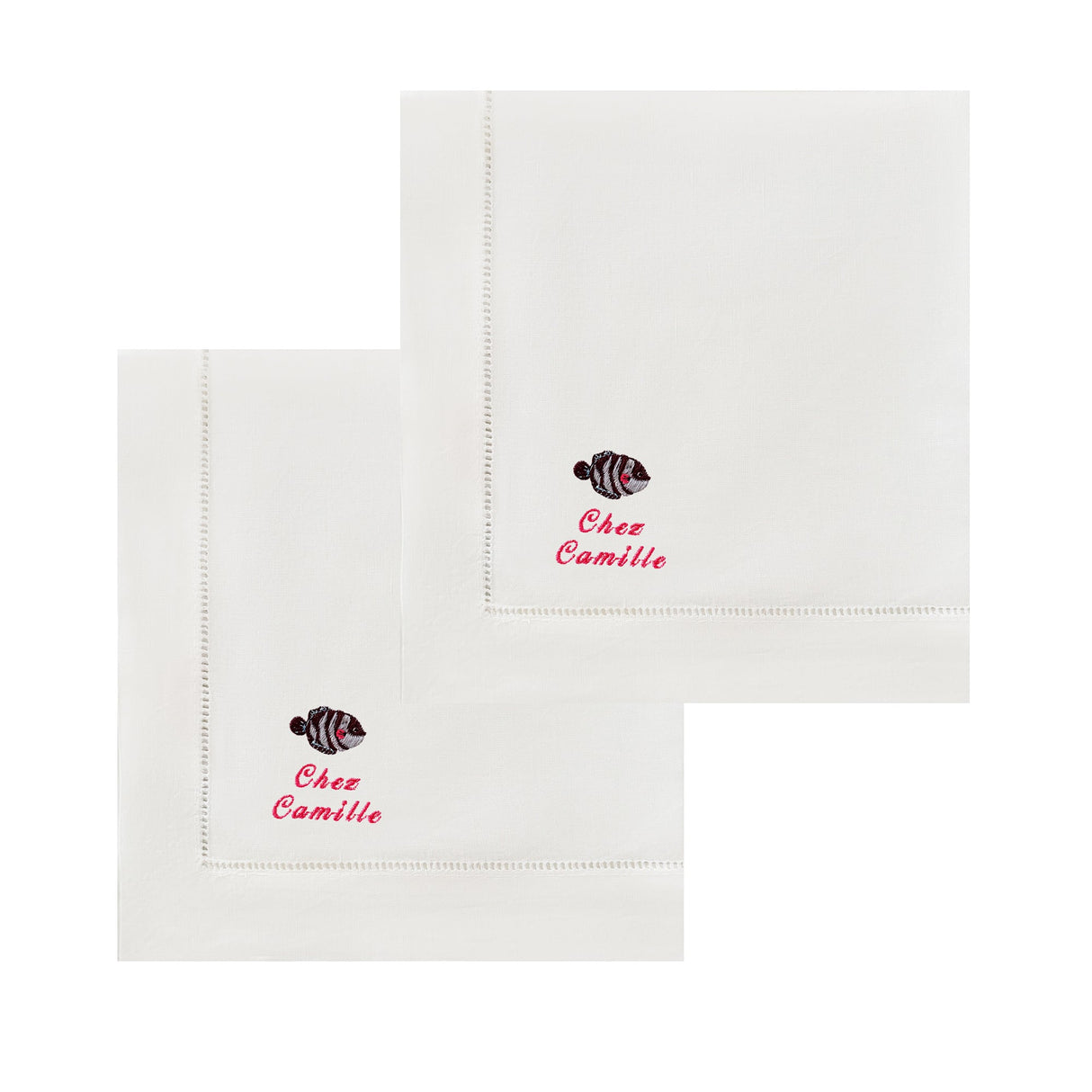 Embroidered Fish Napkins