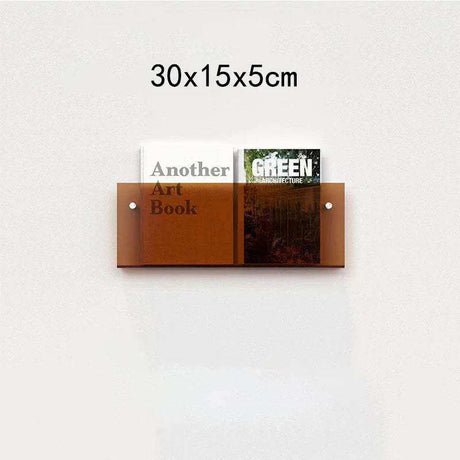 Floating Acrylic Magazine Holder