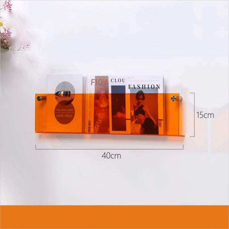 Floating Acrylic Magazine Holder