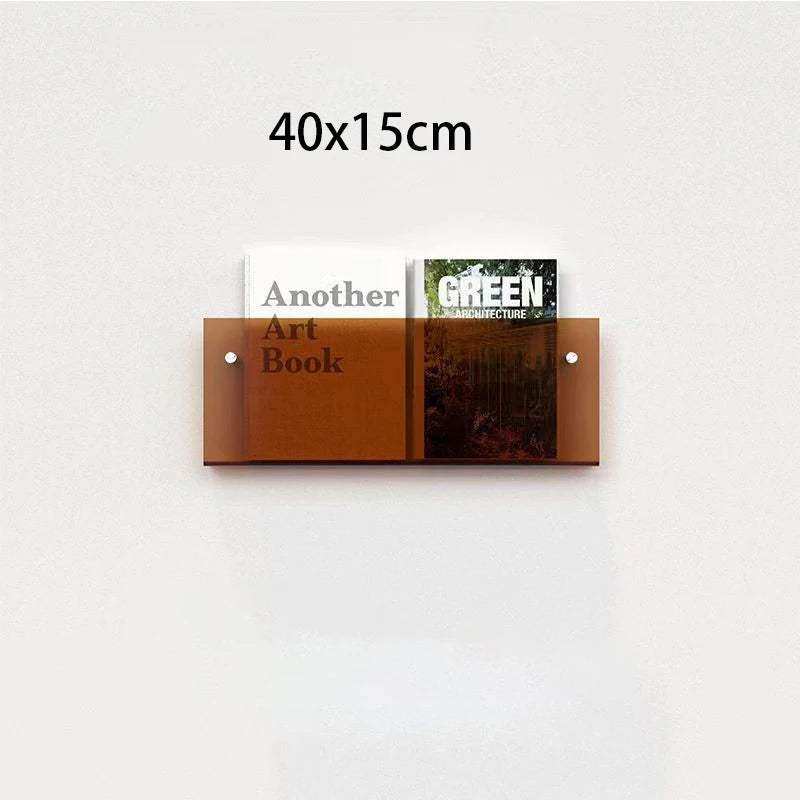 Floating Acrylic Magazine Holder