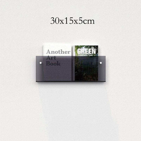 Floating Acrylic Magazine Holder