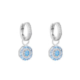 Something Blue Drop Earrings: Silver
