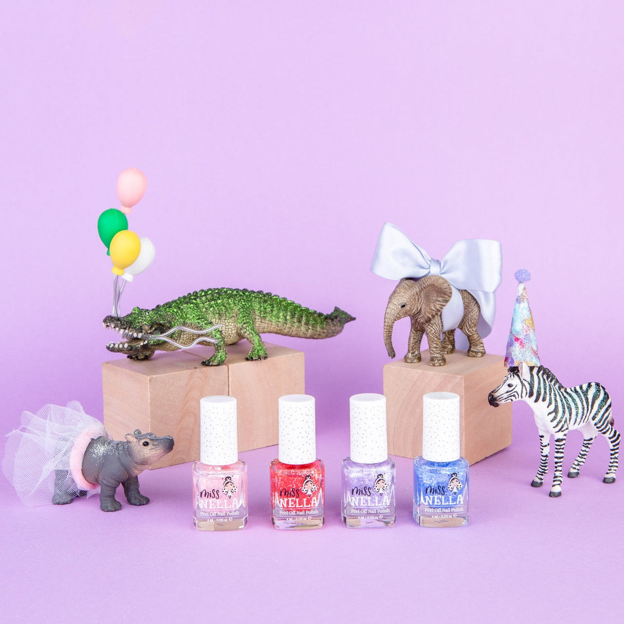 Safari Collection 4-Pack Kids' Nail Polish Set