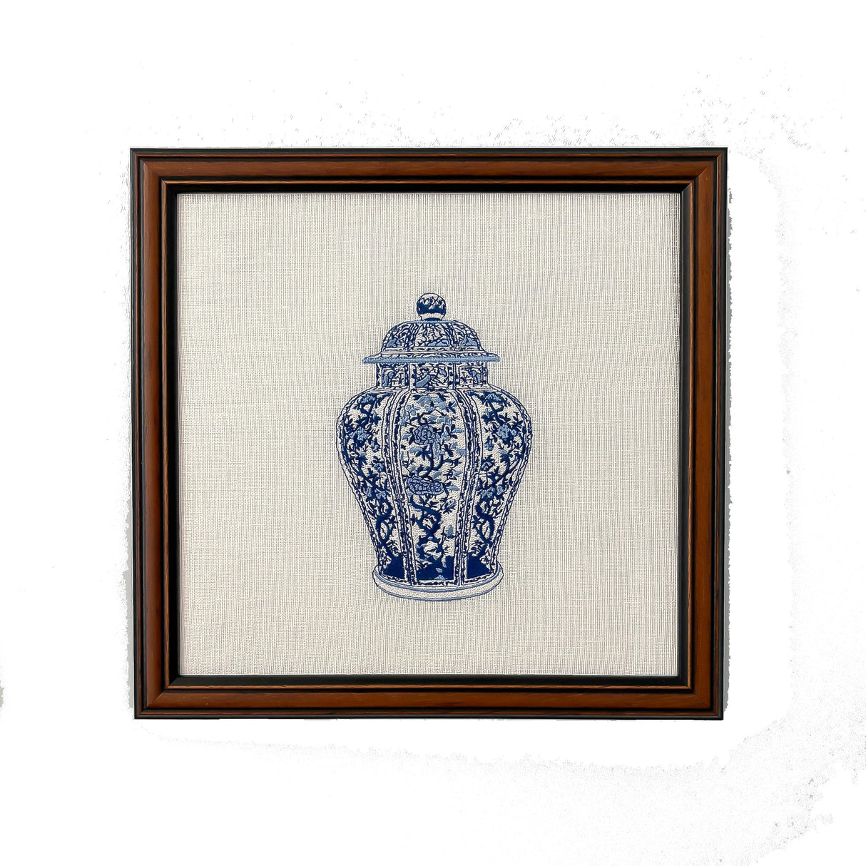 Ginger Jar #1 Embroidered Art Work