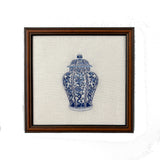 Ginger Jar #1 Embroidered Art Work