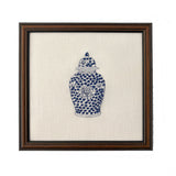 Ginger Jar #2 Embroidered Art Work