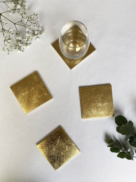 Coaster - Gold Leaf