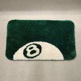 Green 8 Ball Accent Door Mat