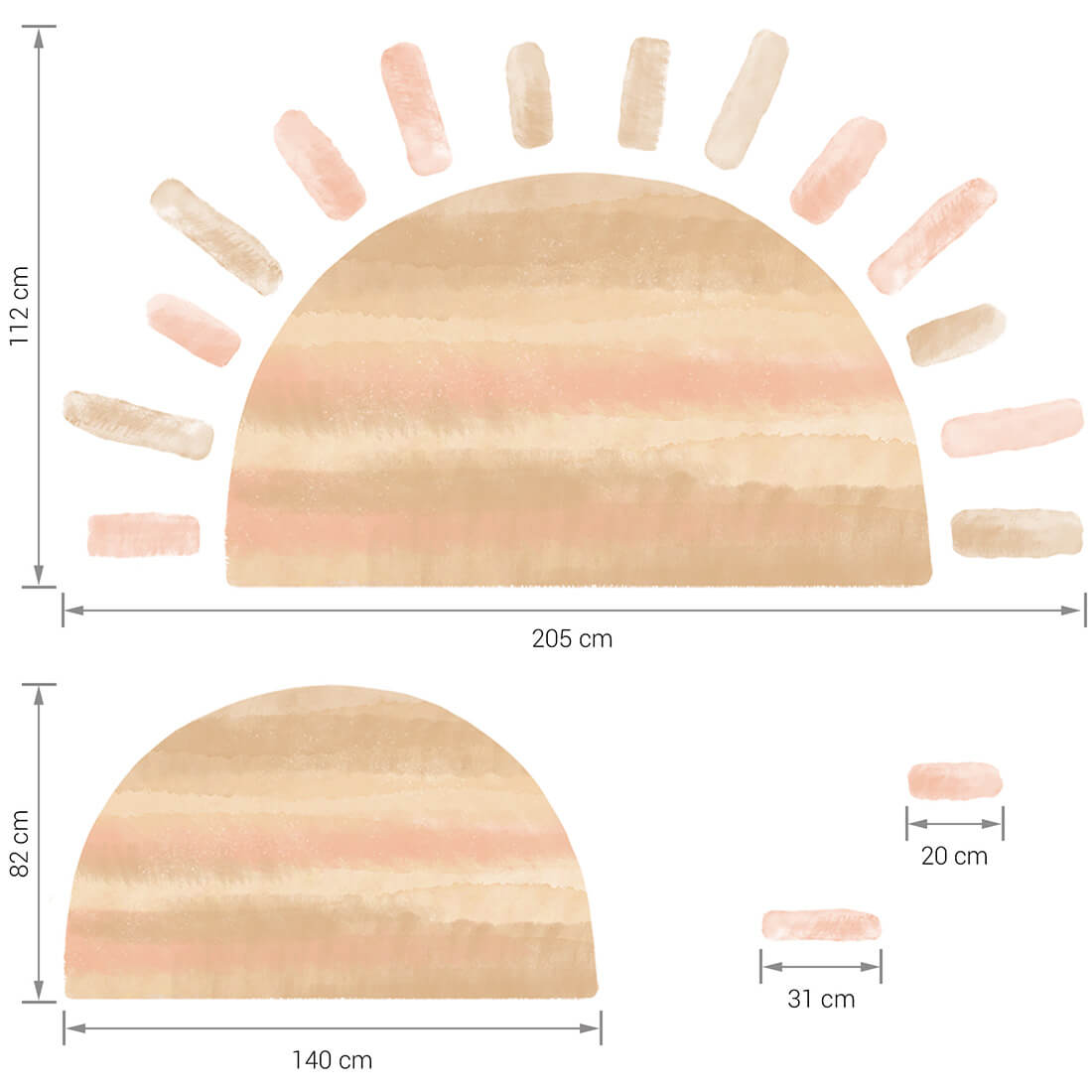 Wall Sticker | Sun Pink