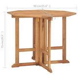 Rolva Teak Wood - 90cm Foldable