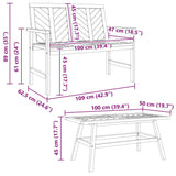 Hald Acacia Wood - 100cm
