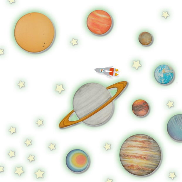 Glowing Solar System