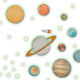 Glowing Solar System