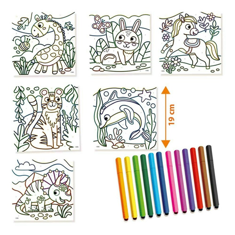 Colour by Numbers - Triangular Grip Colouring Pens