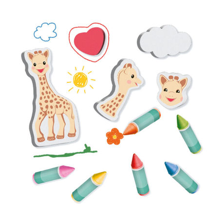 Sophie La Giraffe - Bath Crayons With Shapes