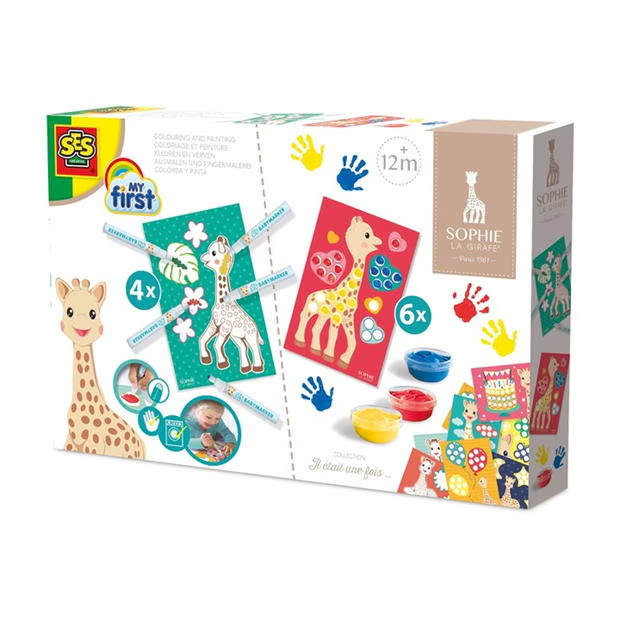Sophie La Giraffe - Colouring and Painting