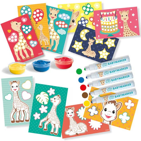 Sophie La Giraffe - Colouring and Painting