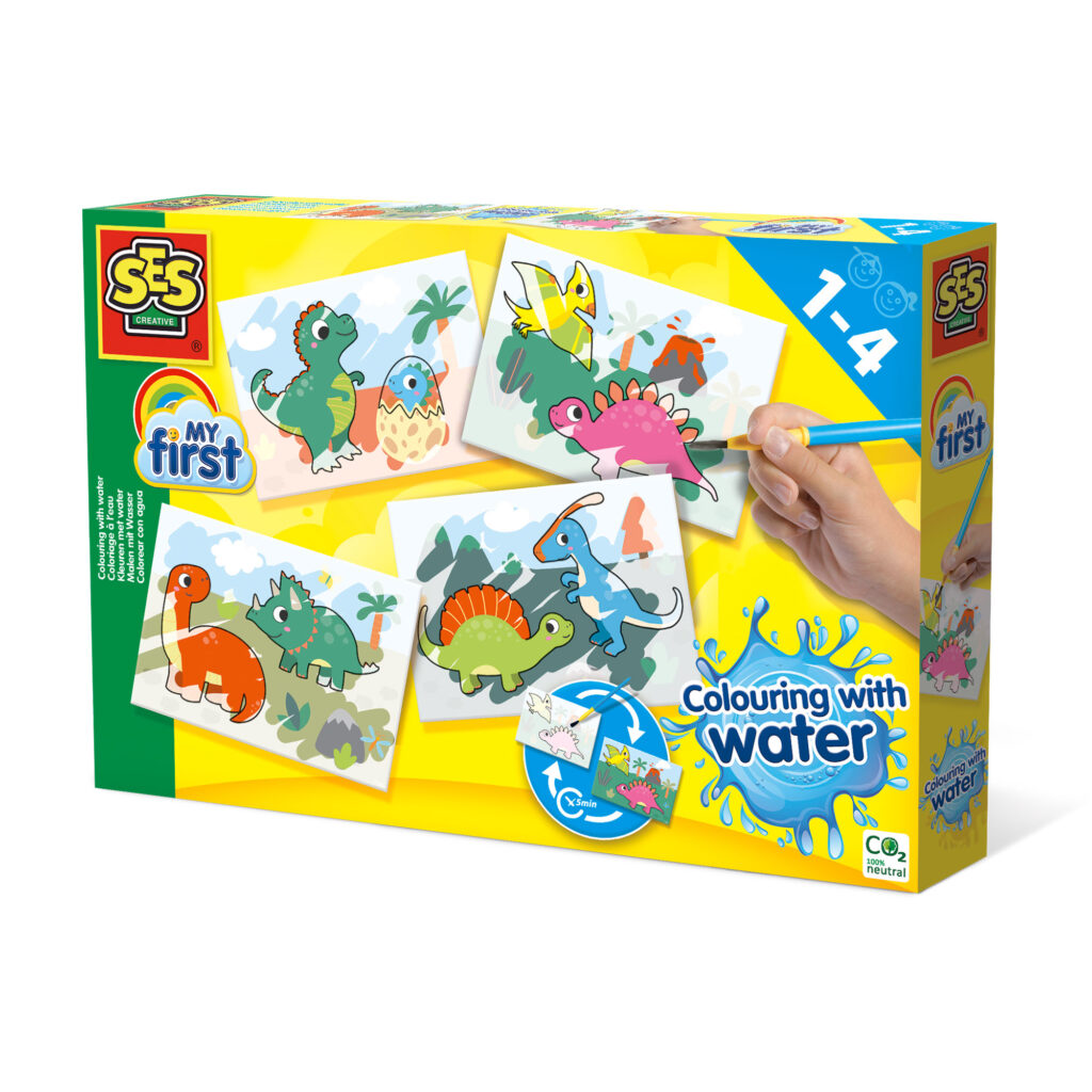 Colouring With Water - Dinos